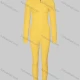 Wholesale Women's Sporty Plain Breathable Zipper Hoodie & High Stretch Leggins 2-piece Set 42# Clothing Wholesale Market Liuhua