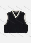 Wholesale Women's Casual Letter Applique V Neck Crop Tank Top T0481# - Liuhuamall