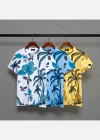 Wholesale Men's Casual 100% Cotton Tropical Print Round Neck Short Sleeve Tee - Liuhuamall