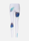 Wholesale Women's Sporty Feather Pattern High Waist Yoga Elasticity Leggings - Liuhuamall