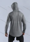 Wholesale Men's Athletic Workout Breathable Drawstring Long Sleeve Hoodie 10857# - Liuhuamall
