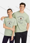Wholesale Unisex Casual 100%Cotton Round Neck Letter Print Short Sleeve Tee 17120# - Liuhuamall