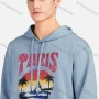 Wholesale Men's Casual 100%Cotton Letter Graphic Print Drawstring Hoodies Sweatshirts With Kangaroo Pocket LF30-3# preview