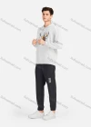 Wholesale Men's Casual 100%Cotton Letter Graphic Print Drawstring Hoodies Sweatshirts With Kangaroo Pocket LF30-4# - Liuhuamall