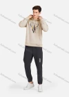Wholesale Men's Casual 100%Cotton Letter Graphic Print Drawstring Hoodies Sweatshirts With Kangaroo Pocket LF30-4# - Liuhuamall