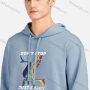 Wholesale Men's Casual 100%Cotton Letter Graphic Print Hoodies Drawstring Sweatshirts With Kangaroo Pocket LF30-5# preview