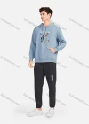 Wholesale Men's Casual 100%Cotton Letter Graphic Print Hoodies Drawstring Sweatshirts With Kangaroo Pocket LF30-5# - Liuhuamall