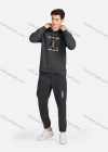 Wholesale Men's Casual 100%Cotton Letter Graphic Print Hoodies Drawstring Sweatshirts With Kangaroo Pocket LF30-5# - Liuhuamall