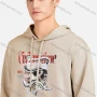 Wholesale Men's Casual 100%Cotton Letter Skull Graphic Hoodies Drawstring Sweatshirts With Kangaroo Pocket LF30-6# preview