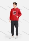 Wholesale Men's Casual 100%Cotton Letter Skull Graphic Hoodies Drawstring Sweatshirts With Kangaroo Pocket LF30-6# - Liuhuamall