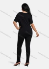 Wholesale Women's Elegant Round Neck Floral Embroidery Short Sleeve T-Shirt - Liuhuamall