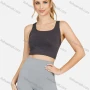 Wholesale Women's Plain Scoop Neck Workout Crop Tank Top preview