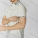 Wholesale Men's Casual Checkerboard Short Sleeve Polo Shirt 1010# White Clothing Wholesale Market Liuhua