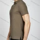 Wholesale Men's Casual Plain Short Sleeve Split Side Polo Shirt 1075# Brown Clothing Wholesale Market Liuhua