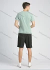 Wholesale Men's Round Neck Short Sleeve Letter & Tiger Graphic T-Shirt - Liuhuamall