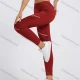 Wholesale Women's Sporty High Waist Mesh Patchwork Elastic Workout Leggings 1# Clothing Wholesale Market Liuhua