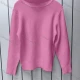 Wholesale Girl's Casual Turtleneck Long Sleeve Knit Sweater F617# Clothing Wholesale Market Liuhua