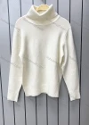 Wholesale Girl's Casual Turtleneck Long Sleeve Knit Sweater - Liuhuamall