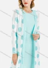 Wholesale Women's Open Front Polka Dot Print Maxi Cardigan 2 Piece Set - Liuhuamall