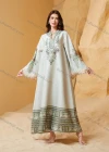 Wholesale Dubai Style Embroidered Print Kaftan for Women, Loose Tassel Sleeve Long Maxi Abaya, Modest Muslim Dress for Eid Ramadan - Liuhuamall