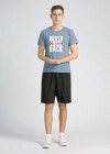 Wholesale Men's Cotton Round Neck Short Sleeve Slogan Graphic T-Shirt - Liuhuamall