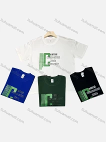 Wholesale Men's Casual Letter Print Round Neck Short Sleeve Tee, LIUHUA CLOTHING WHOLESALE