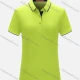 Wholesale Women's Casual Sporty Contrast Button Front Vented Hem Polo Shirt 6887B# Green Clothing Wholesale Market Liuhua