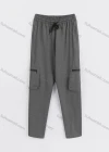 Wholesale Men's Sporty Plain Drawstring Elastic Waist Multiple Pockets Pants - Liuhuamall