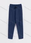 Wholesale Men's Sporty Plain Drawstring Elastic Waist Multiple Pockets Pants - Liuhuamall