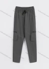 Wholesale Men's Sporty Plain Drawstring Elastic Waist Multiple Pockets Pants - Liuhuamall