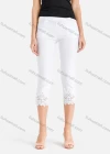 Wholesale Women's Fall Lace Appliques Skinny Capris Pants - Liuhuamall
