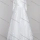 Wholesale Women's Glamorous V Neck Rhinestone Embroidery Corset Bodice Classic Tulle Wedding Dress White Clothing Wholesale Market Liuhua