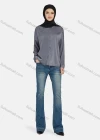 Wholesale Women's Casual Plain Collared Long Sleeve Shirt 1169# - Liuhuamall