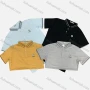Wholesale Men's Casual Striped Trim Short Sleeve Polo Shirt(Pack Of 12) preview