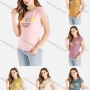 Wholesale Women's Casual Letter Fruit Print Short Sleeve Round Neck Tee preview