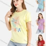 Wholesale Women's Casual Cartoon Sunflower Print Short Sleeve Round Neck Tee preview