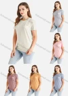 Wholesale Women's Casual Letter Crew Neck Short Sleeve Tee - Liuhuamall