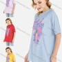Wholesale Womens Casual Graffiti Print Oversized Short Sleeve Round Neck Tee preview