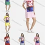 Wholesale Women's Casual Short Sleeve Round Neck Graphic Tee Dress preview