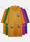 Wholesale Women's Casual Long Sleeve Rhinestone Star Drawstring Hooded Midi Dress - Liuhuamall