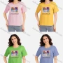 Wholesale Women's Casual Graphic Round Neck Short Sleeve T-shirt 3102# preview