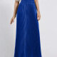Women's Elegant Satin Plain Pleated Maxi Skirt 23# Clothing Wholesale Market -LIUHUA