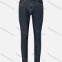 Wholesale Men's Casual Plain Slim Fit Zip Patch Pockets Denim Jeans 3185# preview