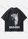 Wholesale Men's Fashion Hip Hop Oversized Crew Neck Short Sleeve Wash Distressed Graphic T-shirt 811# - Liuhuamall