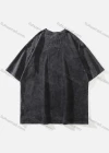 Wholesale Men's Fashion Hip Hop Oversized Crew Neck Short Sleeve Wash Distressed Graphic T-shirt 811# - Liuhuamall