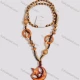 Wholesale Vintage Star & Moon Wood Beads Necklace Wood Clothing Wholesale Market Liuhua