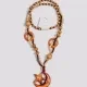 Vintage Star & Moon Wood Beads Necklace Wood Clothing Wholesale Market -LIUHUA