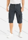 Wholesale Men's Casual Flap Pocket Zip Decor Plain Cargo Shorts 1701# - Liuhuamall