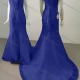 Wholesale Women's Glamorous Off Shoulder Sequin Lace Up Back Appliques Mermaid Hem Floor Length Wedding Dress 5017# Medium Blue Clothing Wholesale Market Liuhua