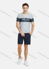 Wholesale Men's Athletic Short Sleeve Colorblock Running T-shirts - Liuhuamall